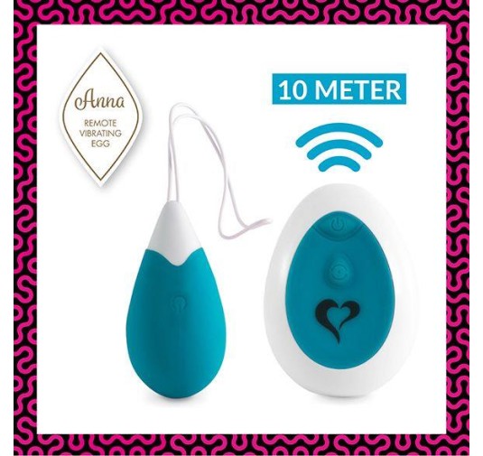 FeelzToys - Anna Vibrating Egg Remote Deep Green